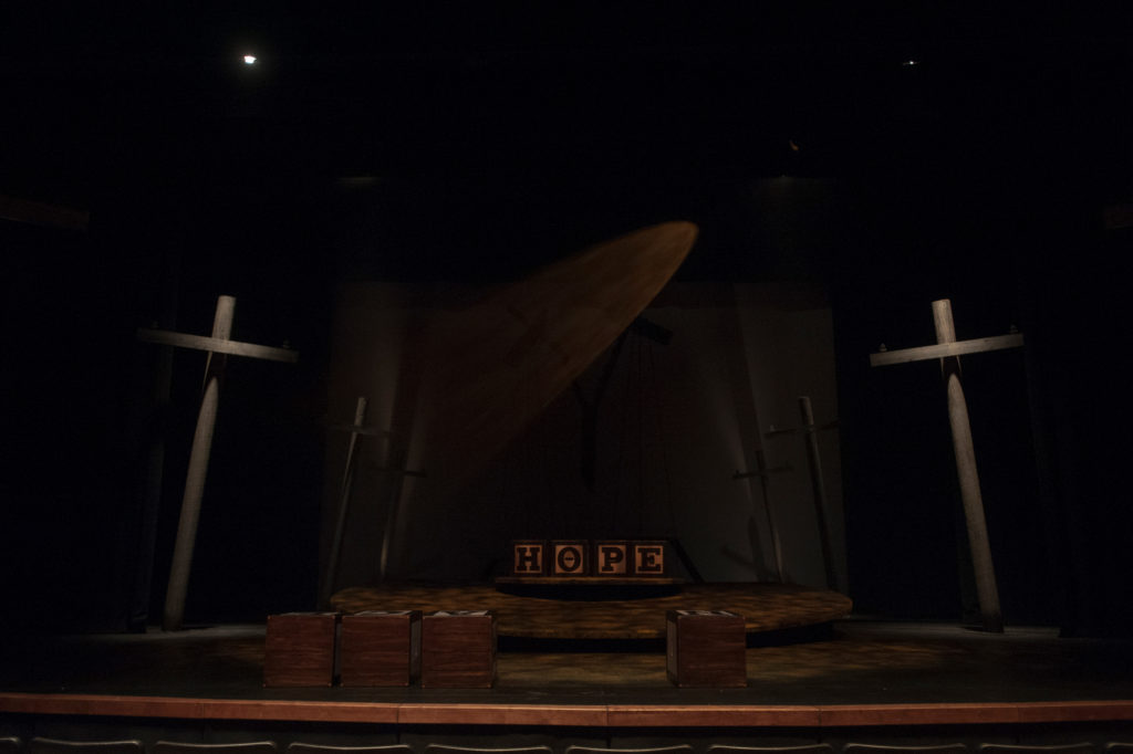 The stage for The Laramie Project