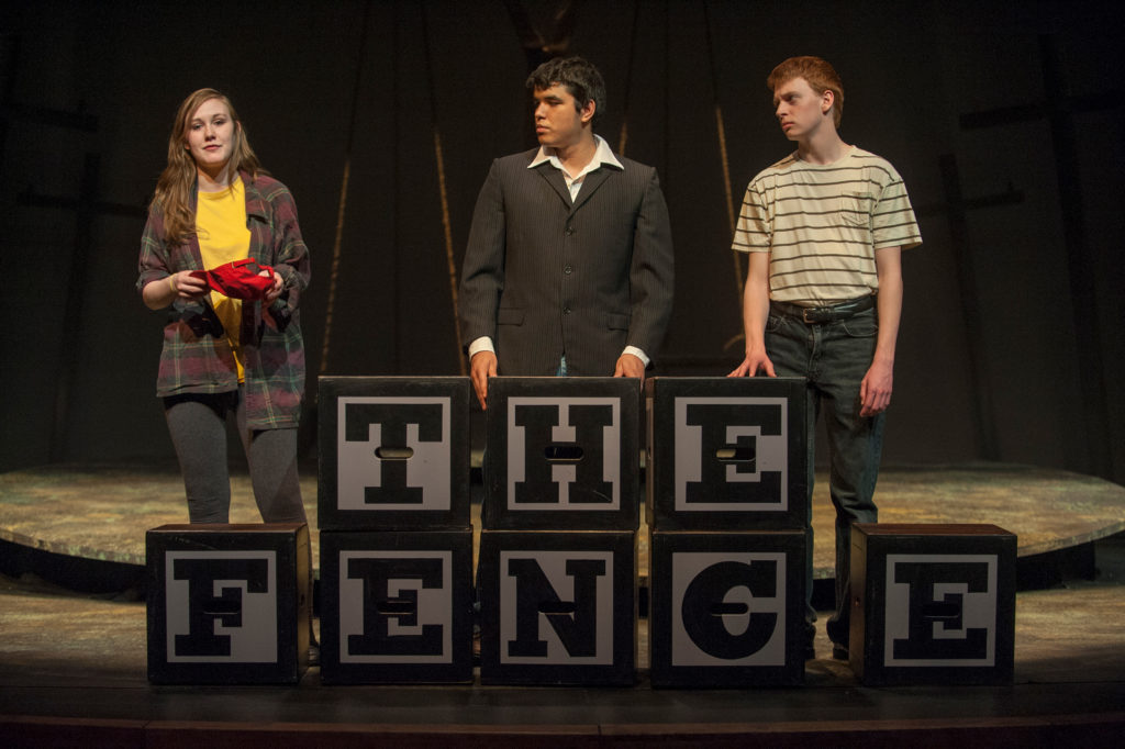 Sammy Ramsay, Dalton Lightfoot, and Chris Holtkamp in The Laramie Project